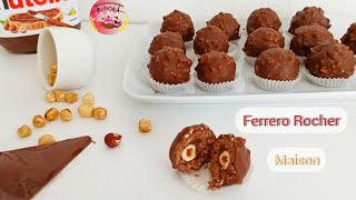 Ferrero Rocher fait maison facile et rapide sans cuisson  فيريرو روشي [upl. by Annaeed351]