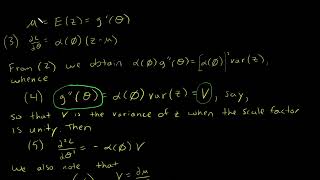 Nelder amp Wedderburn 1972  Generalized Linear Model  The Random Componet  Equation 6 [upl. by Iaw]