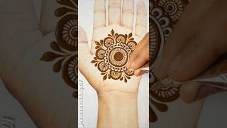 Easy Simple Beautiful Mandala Mehndi Design  mehndidesigns youtubeshorts easymehndi viralshort [upl. by Aniez]