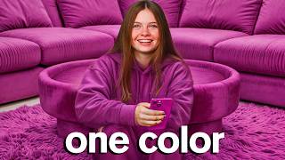 LIVING ALONE in ONE COLOR For 24 Hours [upl. by Ivett]