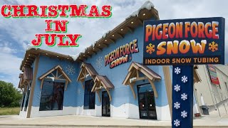 Pigeon Forge Snow amp The Inn at Christmas Place  Christmas In July  Pigeon Forge Tennessee [upl. by Tengler]