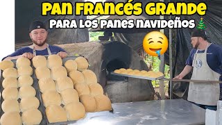 🚨como hacer PAN FRANCES GRANDE Navideño para negocio 😱 receta paso a paso [upl. by Akirat499]