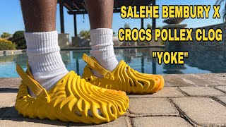 CROCS X SALEHE BEMBURY POLLEX CLOG quotYOKEquot UNBOXING REVIEW ampON FEET NEWEST COLOR WAY I WANT THEM ALL [upl. by Attwood]