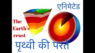 Geography Ch 2  The Earths Crust Hindi [upl. by Hak]