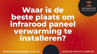 Waar is de beste plaats om infrarood paneel verwarming te installeren [upl. by Yam]