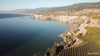 Okanagan Valley Aerial  Autumn on the Naramata Bench [upl. by Aivax]