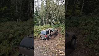 Chevy Blazer mobbing up trail trails chevy blazer wheeling shorts [upl. by Rori530]