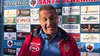 🎤 Queste le parole dell’allenatore del Santa Venerina Alessandro Di Maria [upl. by Lasala]