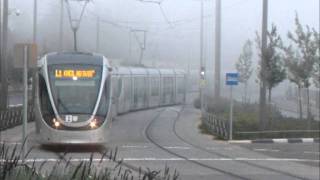 Jerusalem Light Rail  The First Day In Service [upl. by Bolitho]