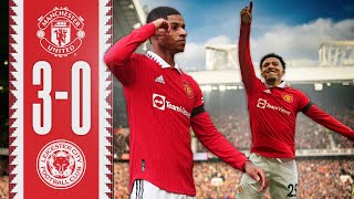 RASHFORDS ON 🔥  Man Utd 30 Leicester  Highlights [upl. by Niobe562]