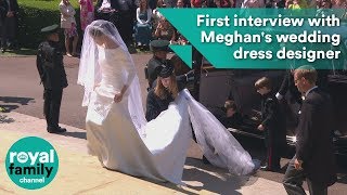 First interview with Meghan Markles wedding dress designer [upl. by Jaynes]