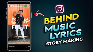 HOW TO PUT MUSIC LYRICS BEHIND THE PERSON ON INSTAGRAM STORY  TRENDING INSTAGRAM STORY IDEAS [upl. by Nolrev]