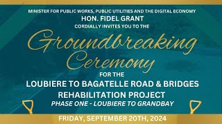 GROUNDBREAKING CEREMONY OF THE LOUBIERE TO BAGATELLE ROAD PROJECT audio only  audio only [upl. by Aisiram]