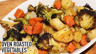 EASY OVEN ROASTED VEGETABLES RECIPE [upl. by Atisor]