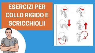 Esercizi cervicali utili per collo rigido pesantezza e scricchiolii nel movimento [upl. by Hareemas]