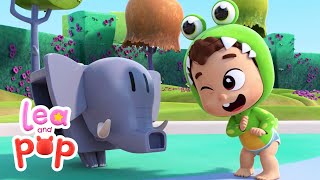 🦕Zigaloo Zigaloo  Nursery Rhymes amp Baby Songs with Lea and Pop [upl. by Inalak737]