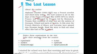 XII 1 THE LAST LESSON Introduction By Alphonse Daudet [upl. by Ssalguod]