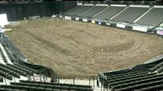 Building an Arenacross Track at the Sears Centre [upl. by Deonne]