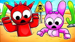 Can SPRUNKI ESCAPE ALL QUICKSAND TRAPS in Roblox Incredibox [upl. by Kcolttam916]