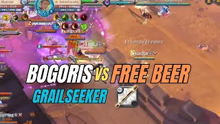 BOGORIS vs FREE BEER  GRAILSEEKER POV  ALBION ONLINE ZVZ [upl. by Laurie]