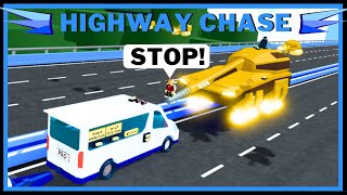 HIGHWAY CHASE  TANK VS CARNAPPER Trolling In Build A Boat ROBLOX [upl. by Tala713]