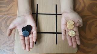 Lets Play Terni Lapilli  How to play Tic Tac Toe  Board Games  Noughts and Crosses  Simple Game [upl. by Ethelind]