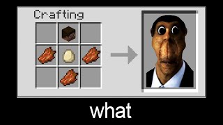 Minecraft wait what meme part 304 Crafting Obunga Nextbot [upl. by Uah]