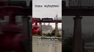 Timelapse of the Triborough Bridge amp CSX Train on the Hell Gate Bridge [upl. by Vinn142]