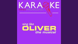 Where Is Love In the Style of Oliver Karaoke Instrumental Version [upl. by Naillil]