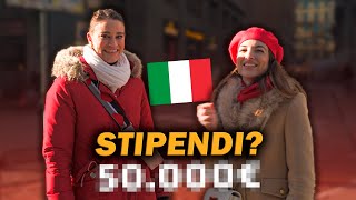 Quanto GUADAGNANO gli ITALIANI Lo chiediamo in Italia a Milano  Stipendi di 10000 euro allanno [upl. by Marsden]