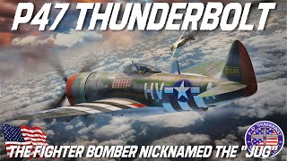 P47 Thunderbolt Aircraft  Republics Fighter Aircraft Nicknamed quotThe Jugquot  Upscaled Documentary [upl. by Polad]