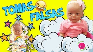 😂 Tomas Falsas Sorpresas Divertidas Muñecas y Juguetes con Núria [upl. by Fidellas]