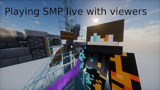 Minecraft Smp With Viewers  make base area better [upl. by Amri]