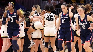 Full final four minutes of Iowas Final Four win over UConn [upl. by Wengert]