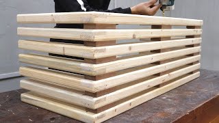 Novelty Recycling Ideas From Wooden Pallets Cant Be Missed  Best DIY Wood Garden Bench Projects [upl. by Ynatirb]