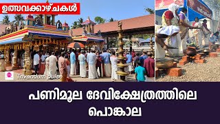 പണിമൂല ദേവിക്ഷേത്രത്തിലെ പൊങ്കാല 2024 panimoola devi temple ponkala [upl. by Gambrill529]