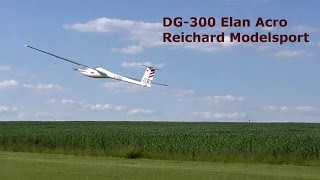 DG 300 Elan Acro electric powered RC scale acrobatic glider 2016 [upl. by Luttrell]