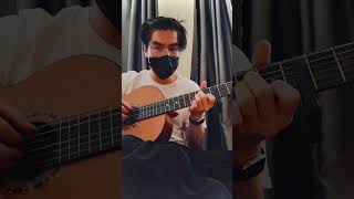 September by Sparky Deathcap on guitar fingerstyle cover guitar music cover fingerstyle shorts [upl. by Conover]