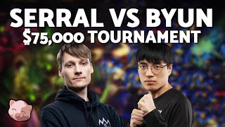 SERRAL vs BYUN  75000 ESL Winter Bo3 ZvT  StarCraft 2 [upl. by Leander]