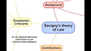 Jurisprudence Savignys Theory of Historical Law [upl. by Melentha363]