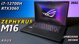 2022 Asus Zephyrus M16  Review amp Gaming test  i712700H  RTX3060  thankyou for supporting [upl. by Zampino]