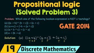 Propositional Logic Solved Problem 3 [upl. by Anees358]