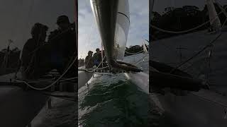 F16 Catamaran spinnaker battle  Catagolfe Raid [upl. by Assiar564]