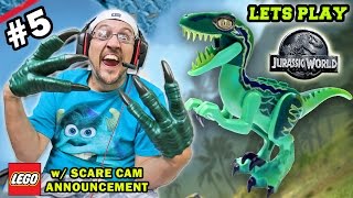 Lets Play LEGO Jurassic World Part 5 TOO MUCH 💩 IN THE VISITOR CENTER Scare Cam Announcement [upl. by Michal]