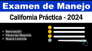 Domina el Examen Escrito de Manejo del DMV de California 2024 25 Preguntas y Respuestas  Parte 3 [upl. by Gault329]