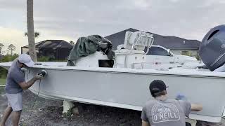 Center console fishing boat restoration [upl. by Kiley]