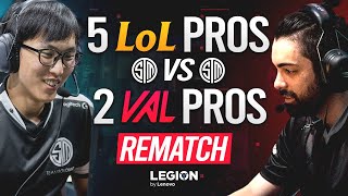 VALORANT vs LEAGUE OF LEGENDS 2v5 REMATCH  What happens when LCS PROS Face the BEST VALORANT TEAM [upl. by Inoue]