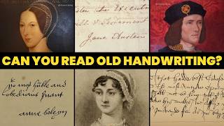 Can you READ OLD HANDWRITING styles Could you understand old English Old English handwriting [upl. by Moriah]