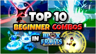 Top 10 Combos For Beginners In Blox Fruits update 23 [upl. by Corabella]