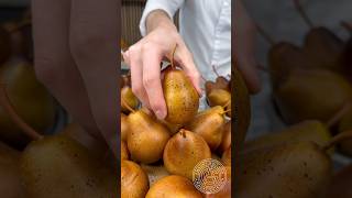 Bucket of Pears 🍐 This pastry is the perfect pearing this fall seasonamauryguichon chocolate [upl. by Jobyna]